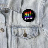 Mrs. Est. 2025 - Gay Pride Wedding Button (Beispiel)