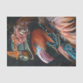 Mrs. Flamingo Seidenpapier (Vorderseite)