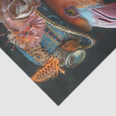 Mrs. Flamingo Seidenpapier (Ausschnitt)