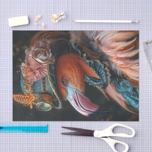 Mrs. Flamingo Seidenpapier (Handwerk)