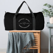 Mrs Flitterwochen Schwarz-weiße Jungvermählte Duffle Bag