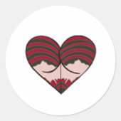 mrs freddy Hintern Runder Aufkleber (Vorderseite)