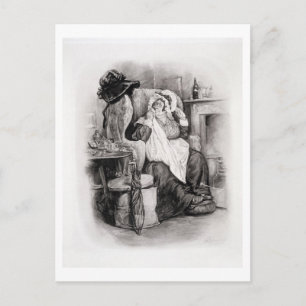 Mrs Gamp, from 'Charles Dickens: A Gossip about hi Postkarte