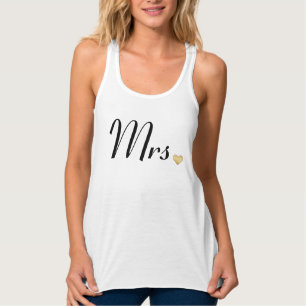 Mrs Gold Heart Angepasst Tank Top