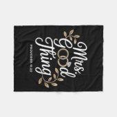 Mrs Good Thing Christian Proverbs Christian Couple Fleecedecke (Vorderseite (Horizontal))