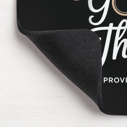 Mrs Good Thing Christian Proverbs Christian Couple Mousepad (Ecke)