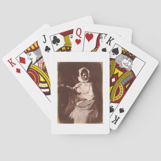 Mrs Hall, Newhaven, c.1843-47 (Salzwapterpapier fü Spielkarten (Rückseite)