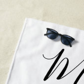Mrs. Honeymoon Geschenk , Just Married Custom Gesc Strandtuch (Beispiel)