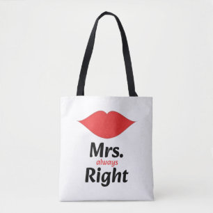 Mrs. Immer Recht rote Lippen passend Tasche