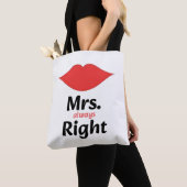 Mrs. Immer Recht rote Lippen passend Tasche (Von Nahem)