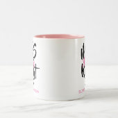 Mrs. Immer richtig ihren Namen Spaß Zweifarbige Tasse (Mittel)