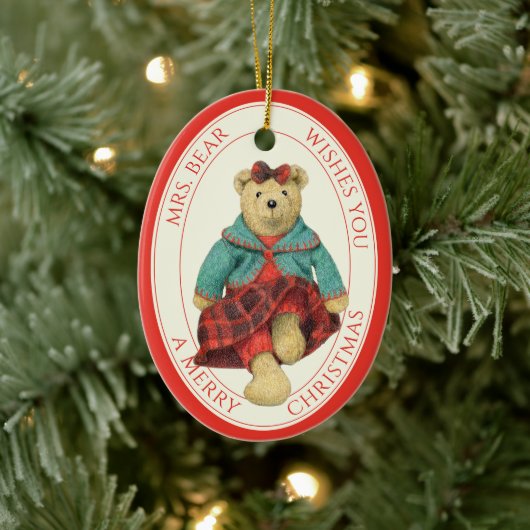 MRS. KERAMIK BAR Oval Ornament + Text (Baum)