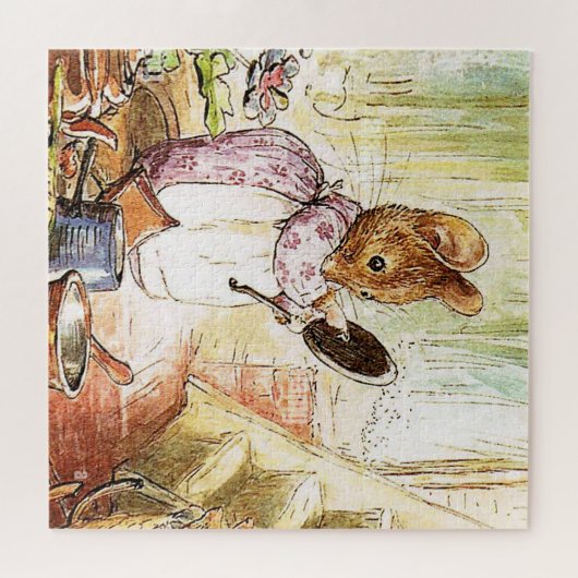 "Mrs Mouse Cleans Pots and Pans" von Beatrix Potte Puzzle (Horizontal)