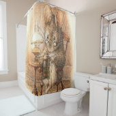 "Mrs Mouse Knitting" von Beatrix Potter Duschvorhang (Beispiel)