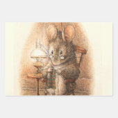 "Mrs Mouse Knitting" von Beatrix Potter Geschenkpapier Set (Vorderseite 3)