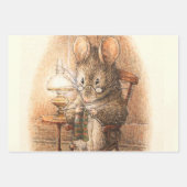 "Mrs Mouse Knitting" von Beatrix Potter Geschenkpapier Set (Vorderseite)