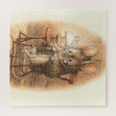"Mrs Mouse Knitting" von Beatrix Potter Puzzle (Horizontal)