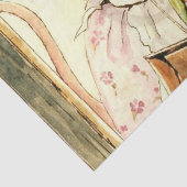 "Mrs Mouse Sweeps the Dollhouse" von Beatrix Potte Seidenpapier (Detail)