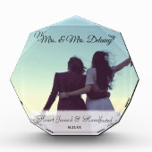 Mrs & Mrs Handfasting New Pagan Geschenke Fotoblock (Vorderseite)