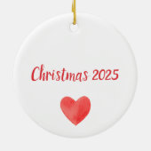 Mrs. & Mrs. Kardinal Lovebirds Personalisiert Keramik Ornament (Hinten)