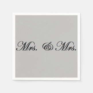 Mrs. & Mrs. napkins Serviette