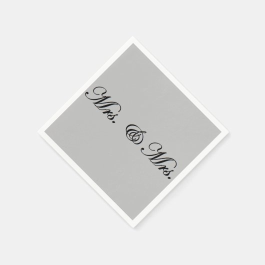 Mrs. & Mrs. napkins Serviette (Ecke)
