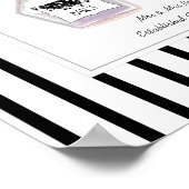 Mrs. & Mrs. Parfüms Flaschen Personalisiert Hochze Poster (Ecke)