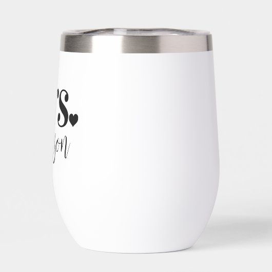 MRS. Name Personalisiert Hochzeit (Rückseite)