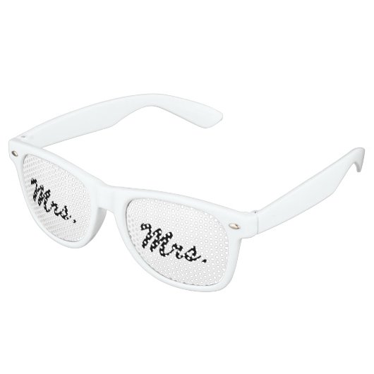 "Mrs." Partysonnenbrillen (Schrägansicht)