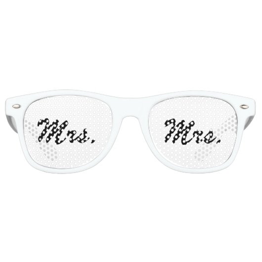 "Mrs." Partysonnenbrillen (Vorderseite)