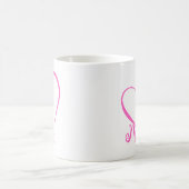 Mrs. Pink Heart Mug Kaffeetasse (Mittel)