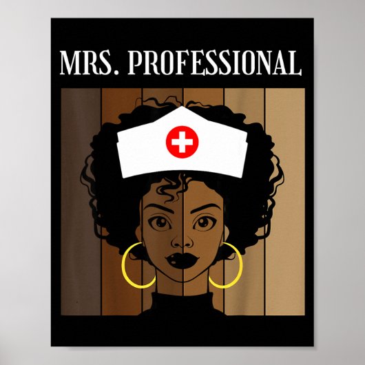 Mrs Professional Nursing Degree Nurse Profession B Poster (Vorne)