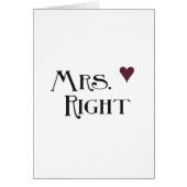 Mrs. Right (Vorne)