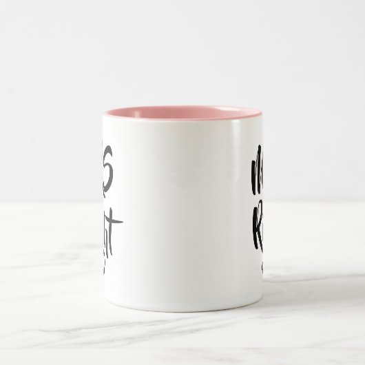 Mrs Right Fun Zweifarbige Tasse (Mittel)