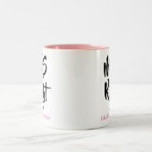 Mrs. Right ihren Namen Spaß Zweifarbige Tasse (Mittel)