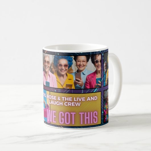 Mrs. Rose & The Live and Lagh Crew Kaffeetasse (VorderseiteRechts)