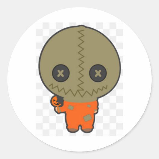 mrs sam runder aufkleber (Vorderseite)