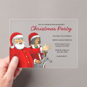 Mrs. Santa and Santa's Christmas Party Acryleinladungen (Insitu (Handheld))