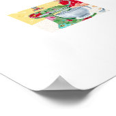 Mrs Santa Chirstmas Nutcracker Cookies Kitchen Poster (Ecke)