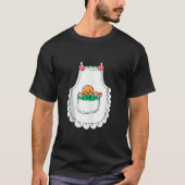 Mrs Santa Claus Apron Gingerbread Candy Cane Chris T-Shirt (Vorderseite)