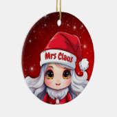 Mrs Santa Claus 🤶🎄 Keramik Ornament (Rechts)