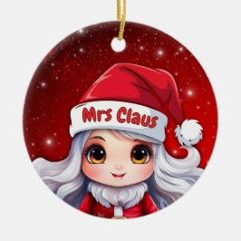 Mrs Santa Claus 🤶🎄 Keramik Ornament