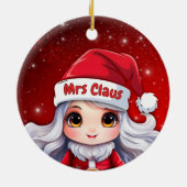 Mrs Santa Claus 🤶🎄 Keramik Ornament (Hinten)