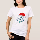 Mrs Santa Womens Christmas Shirt - Couples Tee (Vorderseite)
