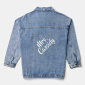Mrs.Script Name Custom Bridal Jeansjacke (Rückseite)
