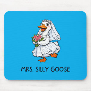 Mrs Silly Goose Hochzeit Junggesellinnenabschied L Mousepad