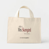 "Mrs. Skarsgard" Tote-Tasche Mini Stoffbeutel (Vorne)