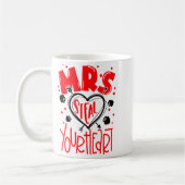 Mrs Steal Your Heart Valentines Day Matching Coup Kaffeetasse (Links)