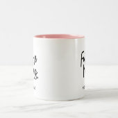 Mrs. Tasse" "Mrs. coffee Tasse" "Mrs. cup Hochzeit Zweifarbige Tasse (Mittel)