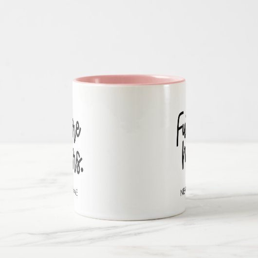 Mrs. Tasse" "Mrs. coffee Tasse" "Mrs. cup Hochzeit Zweifarbige Tasse (Mittel)